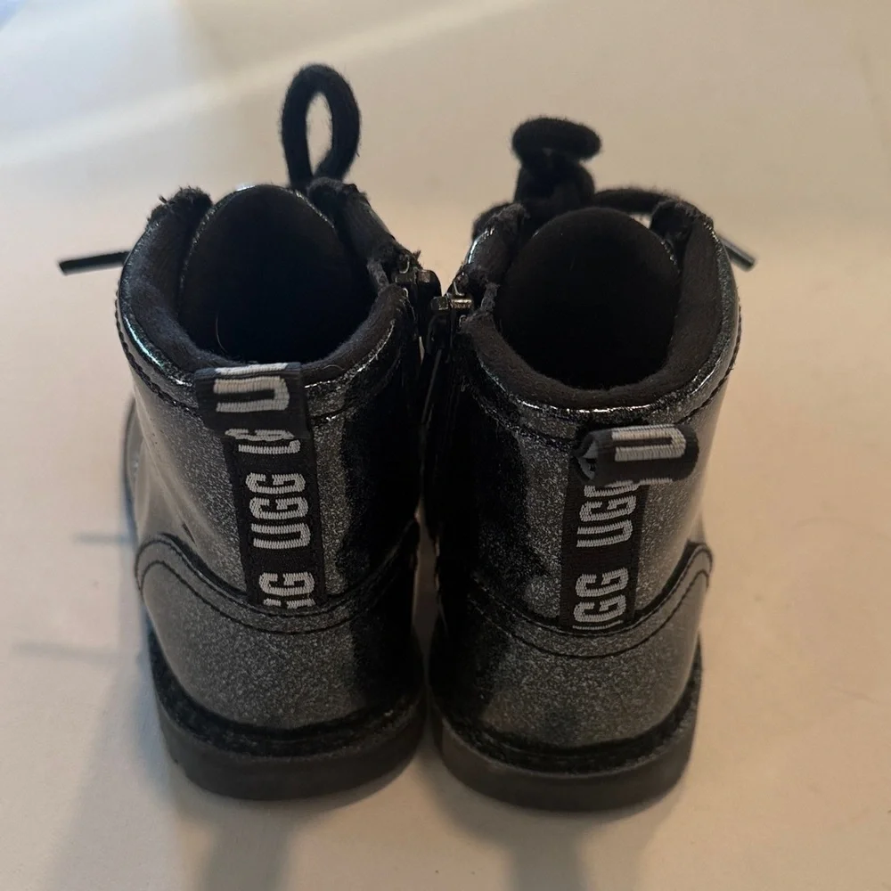 UGG Kids Shiny Black Boots